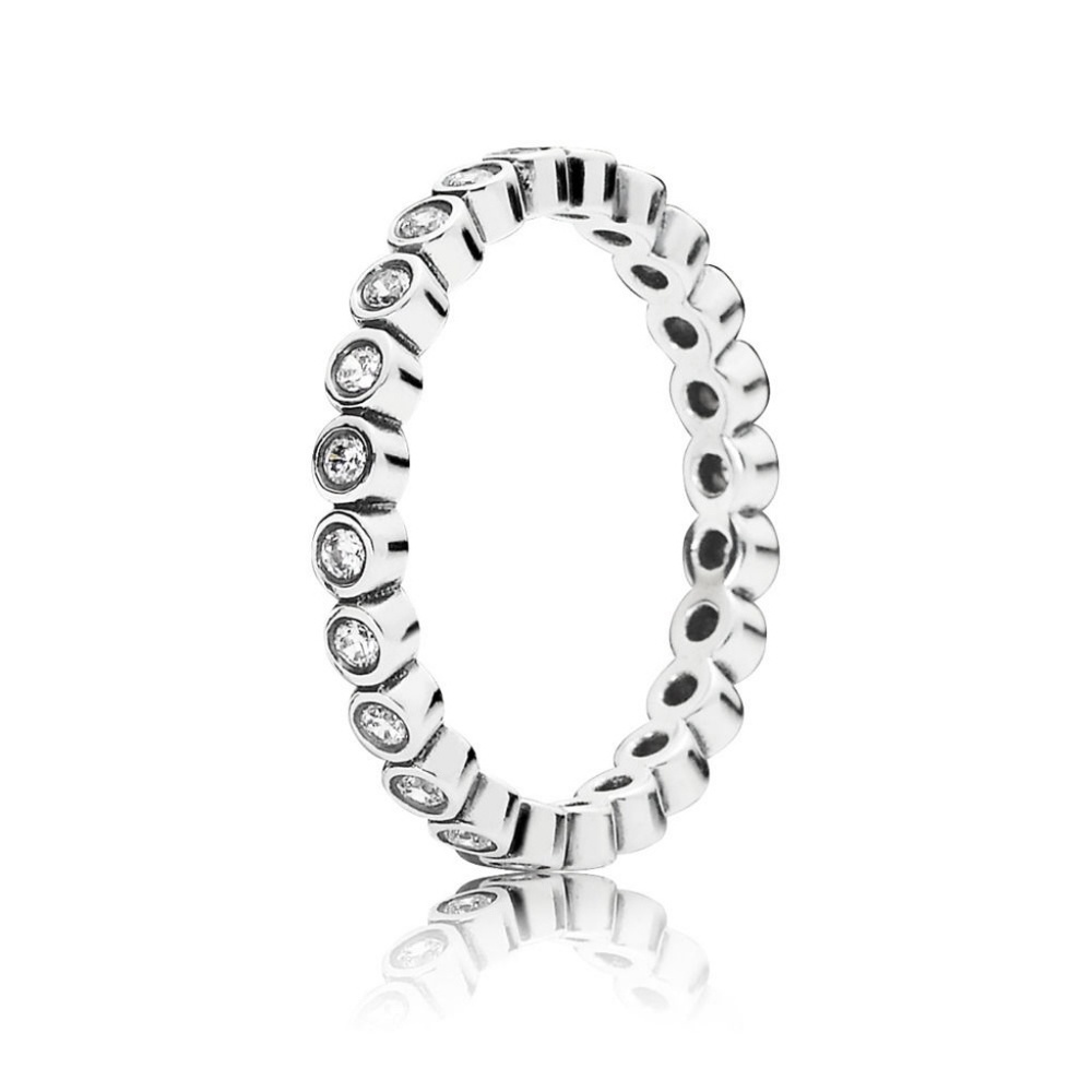 NIB Pandora Alluring Petite Stackable Ring, Sz 9